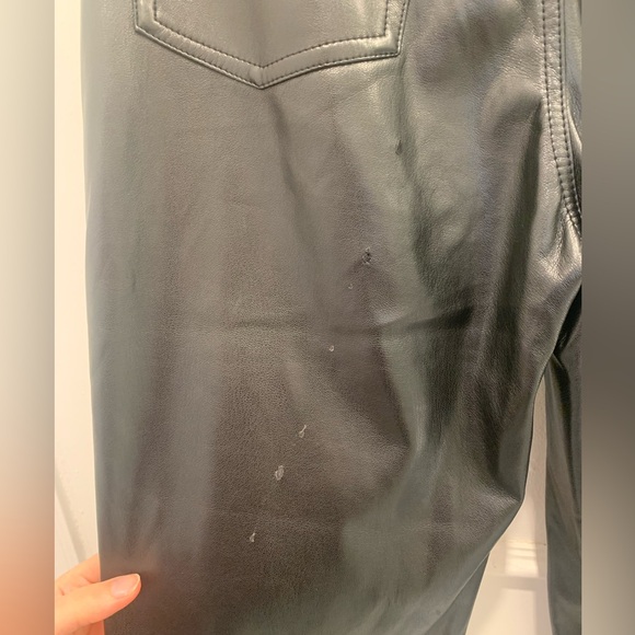 Cami NYC Black Vegan Leather Pants Size S - Picture 7 of 9